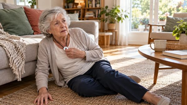 Téléassistance : comment fonctionne l’alerte en cas de chute à domicile ?